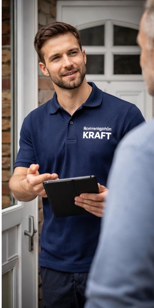 Rohrreinigung Kraft Team bei der Arbeit