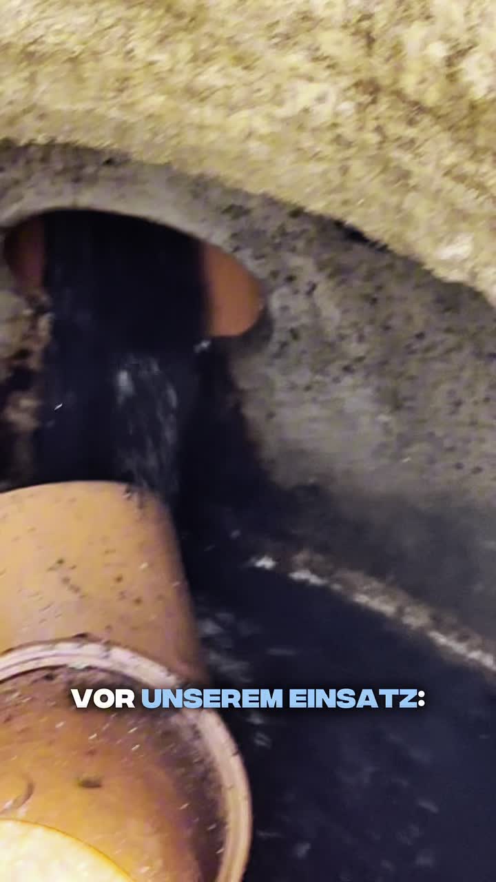 Kanalschacht vor dem Einsatz